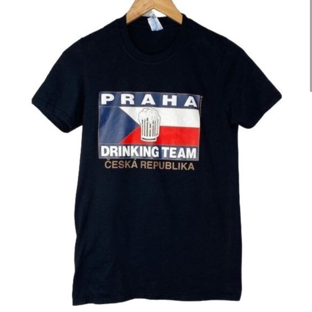 Praha Drinking Team Ceska Republika t-shirt beer dark green multicolored size XL